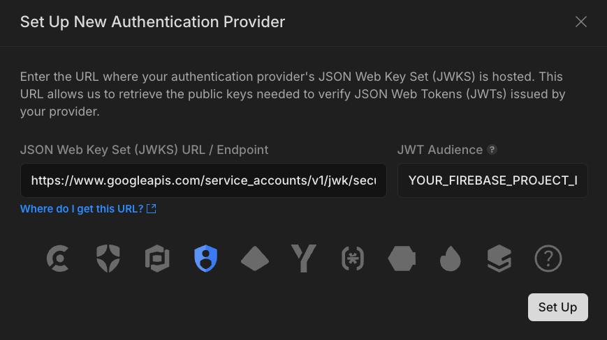 Add Authentication Provider